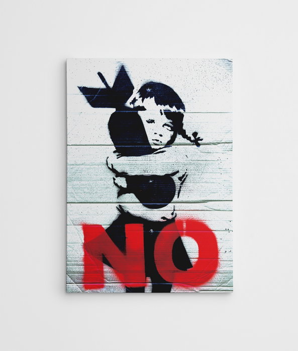 Wallity Lienzo Decorativo Banksy WY46 70 x 100 cm